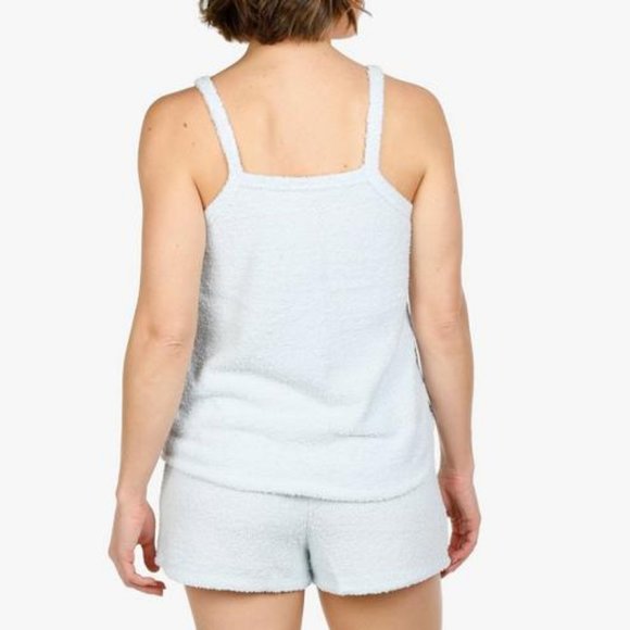 Bearpaw Womens Teddy Bear Pajama Shorts 2-Pc Set super soft Light Blue NWT/NEW - Picture 6 of 15